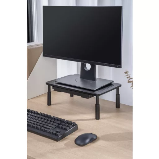 Gembird MS-TABLE-D-01 asztali TV konzol Fekete