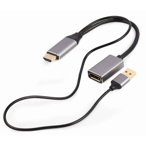 Gembird A-HDMIM-DPF-02 video átalakító kábel 0,1 M HDMI A-típus (Standard) DisplayPort Fekete