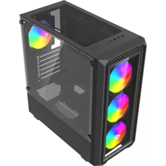 Savio Noctis Glass RGB Kocka Fekete