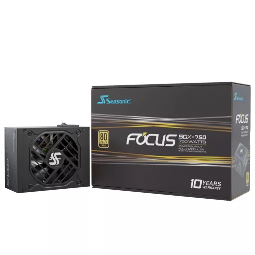 Seasonic FOCUS SGX-750 (2021) 750 W 20+4 pin ATX SFX Fekete