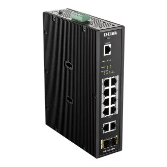   D-Link DIS-200G-12PS hálózati kapcsoló Vezérelt L2 Gigabit Ethernet (10/100/1000) Ethernet-áramellátás (PoE) támogatása Fekete
