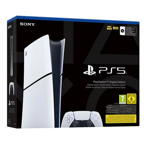 Sony PlayStation 5 Digital Edition 825 GB Wi-Fi Fekete, Fehér