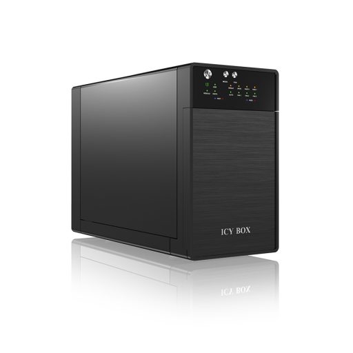 ICY BOX IB-RD3620SU3 lemeztömb 0 TB Asztali Fekete