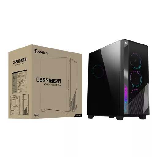 GIGABYTE GB-AC500G ST Midi Tower Fekete