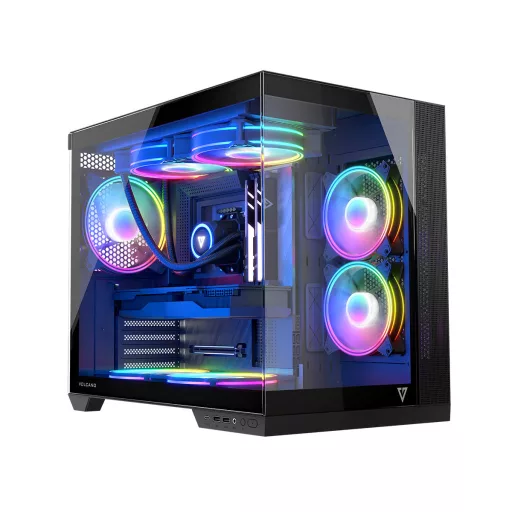 Modecom Volcano Panorama Apex ARGB 3F juoda Midi Tower Szürke