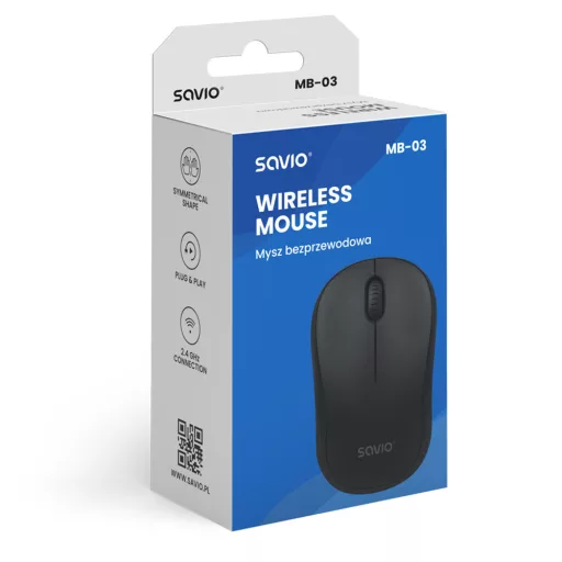 Savio MB-03 egér Univerzális 1000 DPI