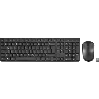   SPEEDLINK SIGNIUM Deskse- Wireless billentyűzet Egér mellékelve Vezeték nélküli RF QWERTZ Német Fekete