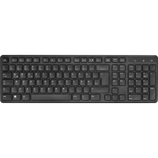 SPEEDLINK SIGNIUM Deskse- Wireless billentyűzet Egér mellékelve Vezeték nélküli RF QWERTZ Német Fekete
