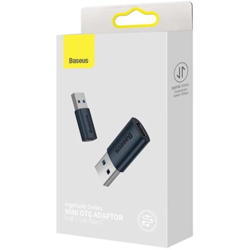 Baseus ZJJQ000103 csatlakozó átlakító USB-A USB-C Kék