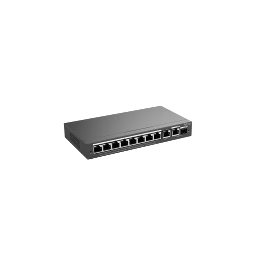 Ruijie Networks RG-ES210GS-P hálózati kapcsoló Vezérelt L2 Gigabit Ethernet (10/100/1000) Ethernet-áramellátás (PoE) támogatása Fekete