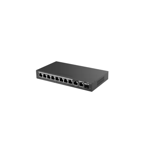 Ruijie Networks RG-ES210GS-P hálózati kapcsoló Vezérelt L2 Gigabit Ethernet (10/100/1000) Ethernet-áramellátás (PoE) támogatása Fekete