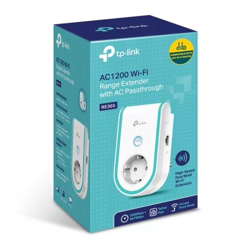 TP-Link RE365 hálózati bővítő Hálózati jelismétlő Fehér 10, 100 Mbit/s