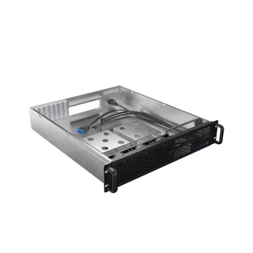 Lanberg SC01-5202-12B moduláris szerver ház Rack (2U) 0 GB