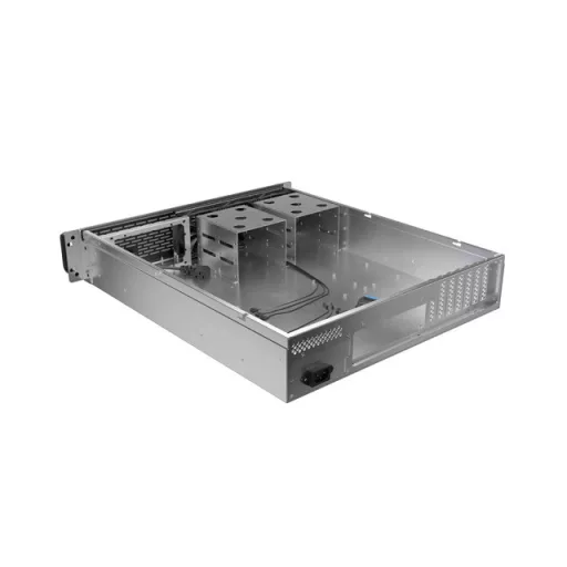 Lanberg SC01-5202-12B moduláris szerver ház Rack (2U) 0 GB