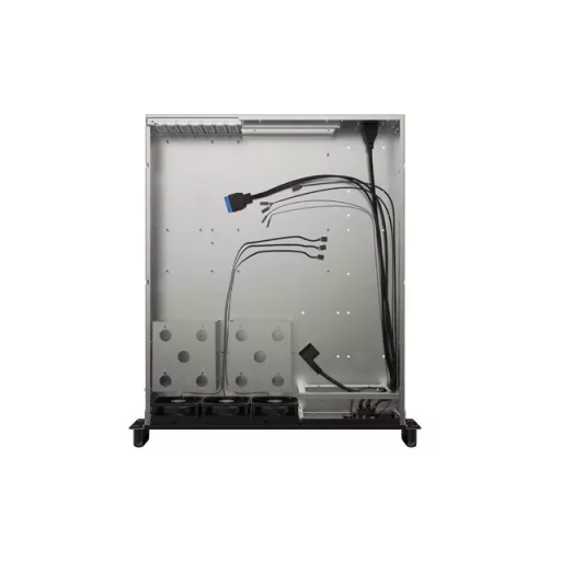 Lanberg SC01-5202-12B moduláris szerver ház Rack (2U) 0 GB