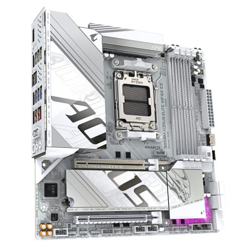 GIGABYTE B850M AORUS ELITE WIFI6E ICE AMD B850 Socket AM5 Micro ATX