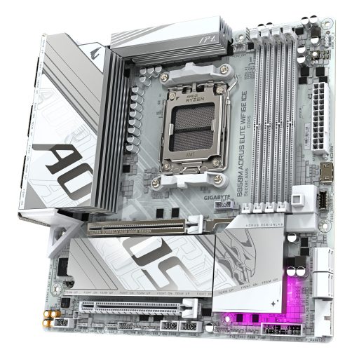 GIGABYTE B850M AORUS ELITE WIFI6E ICE AMD B850 Socket AM5 Micro ATX