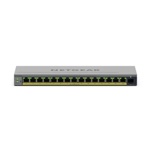 NETGEAR GS116EP Vezérelt L2/L3 Gigabit Ethernet (10/100/1000) Ethernet-áramellátás (PoE) támogatása Szürke