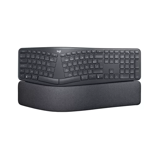 Logitech ERGO K860 billentyűzet Irodai Bluetooth AZERTY Francia Grafit