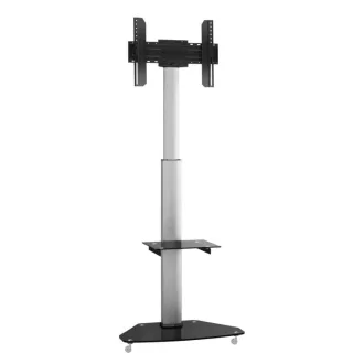   SBOX FS-500 asztali TV konzol 177,8 cm (70") Padló Fekete, Rozsdamentes acél