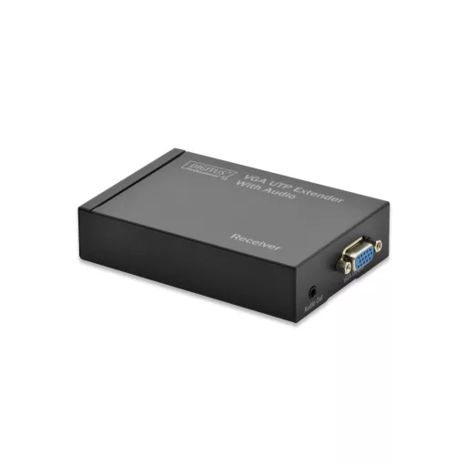 Digitus DS-53400 audió/videó jeltovábbító AV adó- és vevőegység
