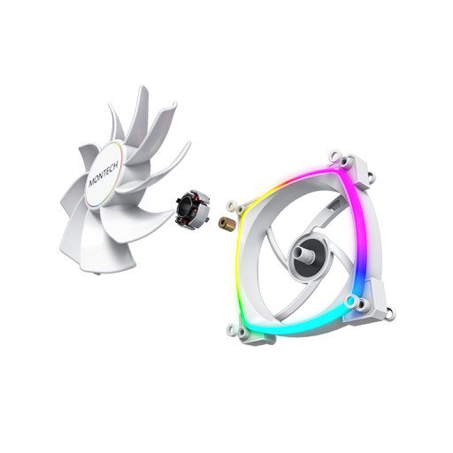 Montech RX140 PWM 14 cm Fehér 1 db