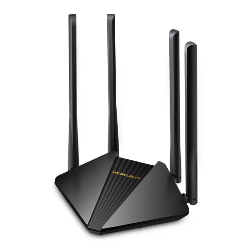 Mercusys MR30G vezetéknélküli router Gigabit Ethernet Kétsávos (2,4 GHz / 5 GHz) Fekete