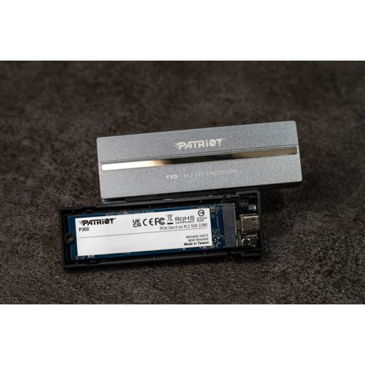 Patriot Memory TXD PCIe M.2 2280 USB 3.2 Gen2 SSD ENCLOSURE Külső SSD ház Ezüst