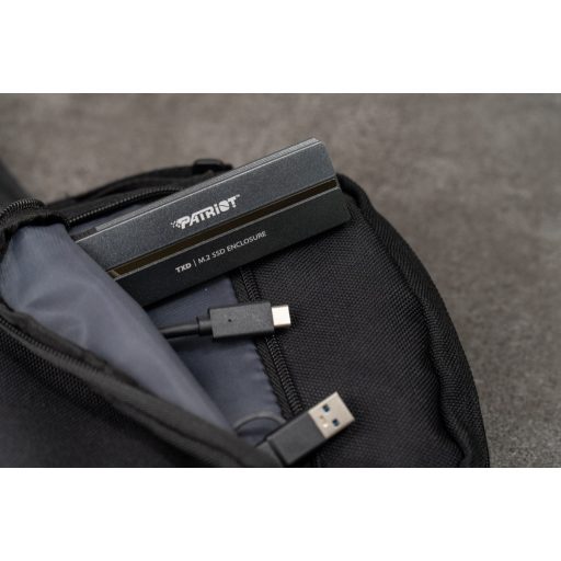 Patriot Memory TXD PCIe M.2 2280 USB 3.2 Gen2 SSD ENCLOSURE Külső SSD ház Ezüst