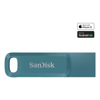   SanDisk Ultra Dual Drive Go USB flash meghajtó 1 TB USB C-típus 3.2 Gen 1 (3.1 Gen 1) Türkizkék