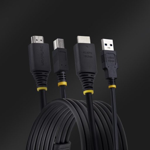 StarTech.com HU1226-KVM-CABLE KVM kábel Fekete 1,8 M