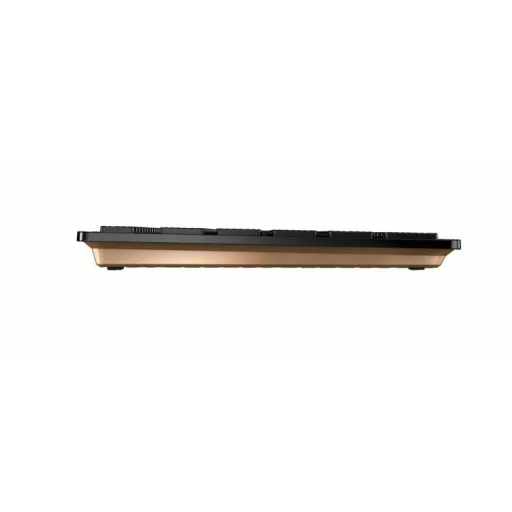 CHERRY JD-9100IT-2 billentyűzet Egér mellékelve Otthoni/irodai RF vezeték nélküli + Bluetooth QWERTY Olasz Fekete, Bronz