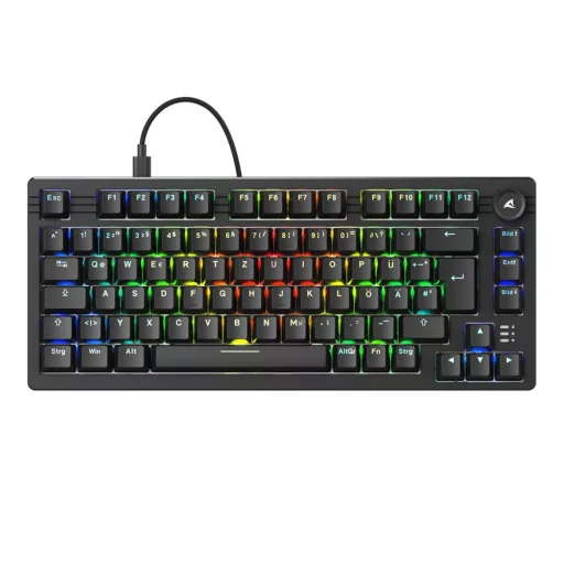 Sharkoon SGK25 billentyűzet Otthoni USB QWERTZ Német Fekete