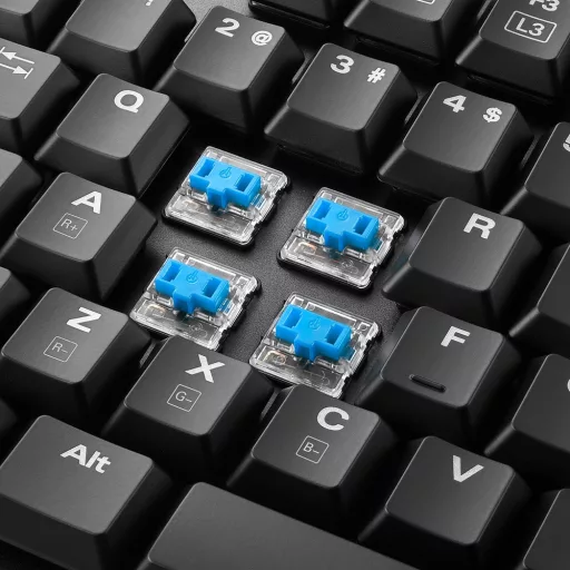 Sharkoon PureWriter RGB billentyűzet Játék USB AZERTY Francia Fekete