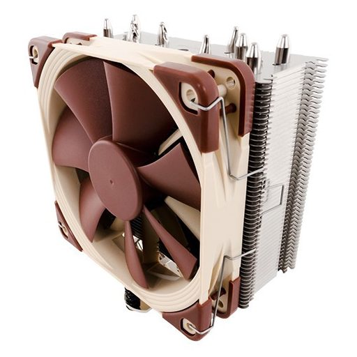 Noctua NH-U12S számítógépes hűtőrendszer Processzor Hűtő 12 cm Barna, Rozsdamentes acél