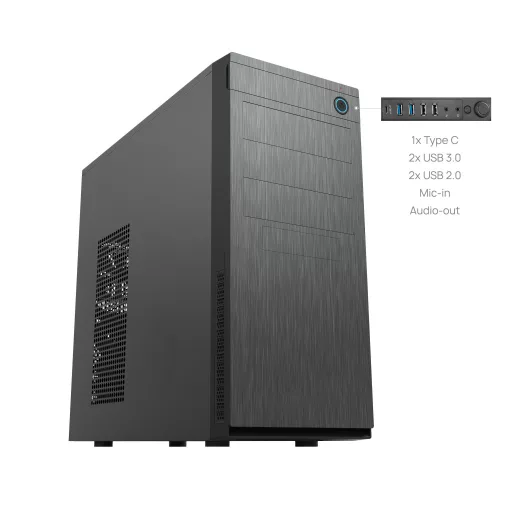 Chieftec HC-10B-OP Mini Tower Fekete