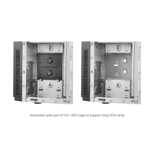 Chieftec HC-10B-OP Mini Tower Fekete