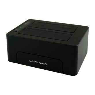   LC-Power LC-DOCK-C dokkoló állomás tárolóegységhez USB 3.2 Gen 2 (3.1 Gen 2) Type-C Fekete