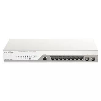   D-Link DBS-2000-10MP hálózati kapcsoló Vezérelt L2 Gigabit Ethernet (10/100/1000) Ethernet-áramellátás (PoE) támogatása Szürke