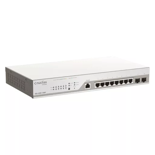 D-Link DBS-2000-10MP hálózati kapcsoló Vezérelt L2 Gigabit Ethernet (10/100/1000) Ethernet-áramellátás (PoE) támogatása Szürke
