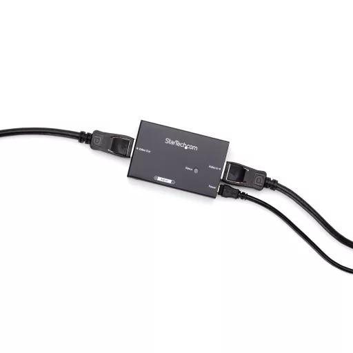 StarTech.com DPBOOST audió/videó jeltovábbító AV jelismétlő Fekete