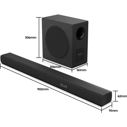 Hisense HS3100 Fekete 3.1 csatornák 480 W