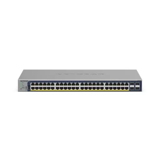 NETGEAR GS728TP Vezérelt L2/L3/L4 Gigabit Ethernet (10/100/1000) Ethernet-áramellátás (PoE) támogatása Szürke