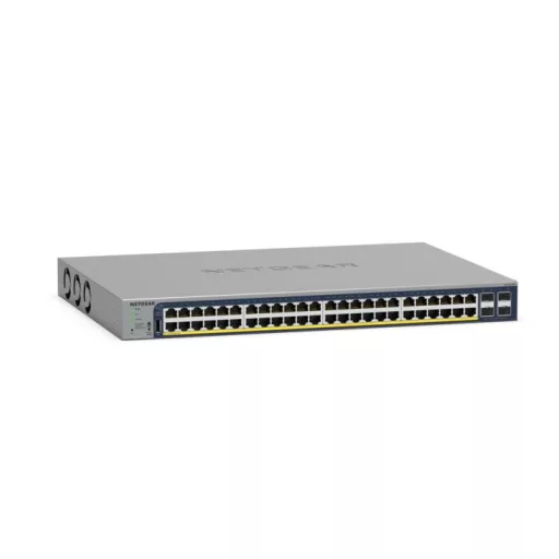 NETGEAR GS728TP Vezérelt L2/L3/L4 Gigabit Ethernet (10/100/1000) Ethernet-áramellátás (PoE) támogatása Szürke