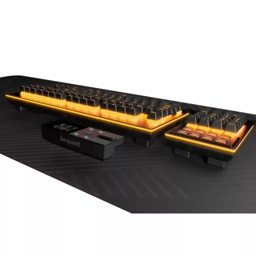 be quiet! Dark Mount Silent Linear DE ISO billentyűzet Játék USB QWERTZ Német Fekete
