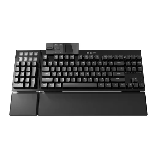 be quiet! Dark Mount Silent Linear DE ISO billentyűzet Játék USB QWERTZ Német Fekete