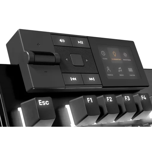 be quiet! Dark Mount Silent Linear DE ISO billentyűzet Játék USB QWERTZ Német Fekete