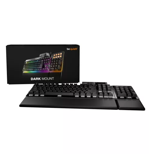 be quiet! Dark Mount Silent Linear DE ISO billentyűzet Játék USB QWERTZ Német Fekete
