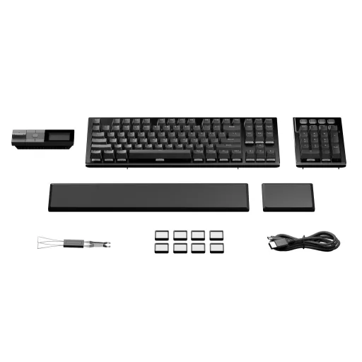 be quiet! Dark Mount Silent Linear DE ISO billentyűzet Játék USB QWERTZ Német Fekete