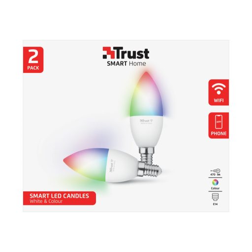 Trust 71293 intelligens fényerő szabályozás Intelligens izzó Wi-Fi